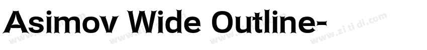 Asimov Wide Outline字体转换